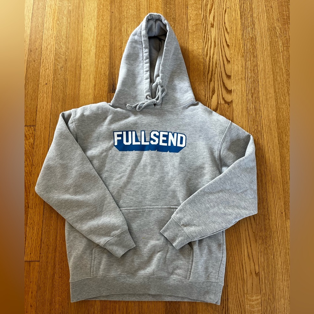 Full Send grey hoodie size L